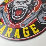 Vintage Gas Monkey Garage Porcelain Sign – Service Gas Pump Shop Engine Sign - Image 10