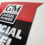 Vintage General Motors Sign – Automobiles Diesel Trucks Porcelain Gas Pump Sign - Image 12