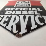 Vintage General Motors Sign – Automobiles Diesel Trucks Porcelain Gas Pump Sign - Image 10