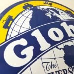 Vintage Globe Sign – Universal Gas Service Station Porcelain Pump Sign - Image 5