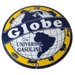 Vintage Globe Sign – Universal Gas Service Station Porcelain Pump Sign - Image 2