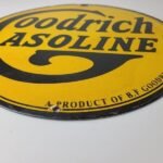 Vintage Goodrich Gasoline Porcelain Sign – Tires Auto Car Mechanic Gas Pump Sign - Image 11