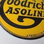 Vintage Goodrich Gasoline Porcelain Sign – Tires Auto Car Mechanic Gas Pump Sign - Image 7