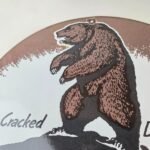 Vintage Grizzly Porcelain Sign – Automotive Gasoline Pump Sign - Image 3