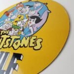 Vintage Gulf Gasoline Sign – Flintstones Porcelain Advertising Gas Pump Sign - Image 9