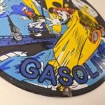 Vintage Harbor Gasoline Sign – Mickey Gas Pump Motor Oil Porcelain Sign - Image 11