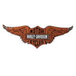 Vintage Harley Davidson Motorcycles Sign – Biker Wings Service Gas Ad Sign - Image 2