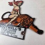 Vintage Harley Davidson Motorcycles Sign – Boutwell's Porcelain Gas Pump Sign - Image 13