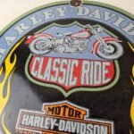 Vintage Harley Davidson Motorcycles Sign – Classic Ride Porcelain Gas Pump Sign - Image 3