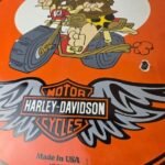 Vintage Harley Davidson Motorcycles Sign – Flintstones Porcelain Gas Pump Sign - Image 4
