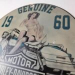 Vintage Harley Davidson Motorcycles Sign – Gas Pump Advertisement Porcelain Sign - Image 12