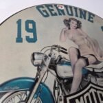 Vintage Harley Davidson Motorcycles Sign – Gas Pump Advertisement Porcelain Sign - Image 5