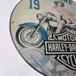 Vintage Harley Davidson Motorcycles Sign – Gas Pump Advertisement Porcelain Sign - Image 6