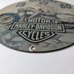 Vintage Harley Davidson Motorcycles Sign – Gas Pump Advertisement Porcelain Sign - Image 10