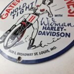 Vintage Harley Davidson Motorcycles Sign – Gateway West Gas Pump Porcelain Sign - Image 14