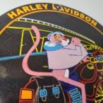 Vintage Harley Davidson Motorcycles Sign – Neon Pink Panther Porcelain Gas Sign - Image 5