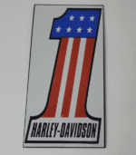 Vintage Harley Davidson Motorcycles Sign – Number One USA American Flag Gas Sign - Image 10