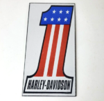 Vintage Harley Davidson Motorcycles Sign – Number One USA American Flag Gas Sign