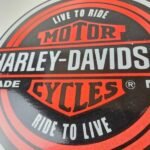 Vintage Harley-Davidson Motorcycles Sign – Porcelain Live to Ride Gas Pump Sign - Image 4
