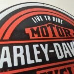 Vintage Harley-Davidson Motorcycles Sign – Porcelain Live to Ride Gas Pump Sign - Image 5