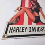 Vintage Harley Davidson Motorcycles Sign – Punisher American Gas Porcelain Sign - Image 11