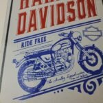 Vintage Harley Davidson Motorcycles Sign – Ride Free 84 Porcelain Gas Pump Sign - Image 3