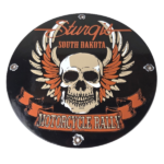 Vintage Harley Davidson Motorcycles Sign – Sturgis Rally Gas Pump Porcelain Sign - Image 2