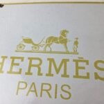 Vintage Hermes Luxury Fashion Sign – Porcelain Store Display Gas Pump Sign - Image 3