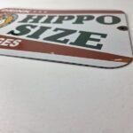 Vintage Hippo Size Porcelain – Gas Pump Drink Big Bottles Soda Beverage Sign - Image 14