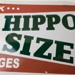Vintage Hippo Size Porcelain – Gas Pump Drink Big Bottles Soda Beverage Sign - Image 4