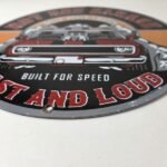 Vintage Hot Rod Shop Sign – Fast & Loud Mechanic Auto Gas Pump Porcelain Sign - Image 11