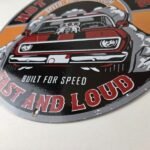 Vintage Hot Rod Shop Sign – Fast & Loud Mechanic Auto Gas Pump Porcelain Sign - Image 10