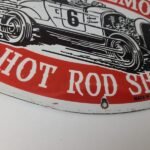 Vintage Hot Rod Shop Sign – Speed Demon Gasoline Service Pump Porcelain Sign - Image 7