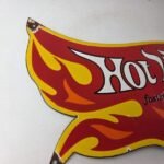Vintage Hot Wheels Porcelain Sign – American Die Cast Cars Gas Pump Sign - Image 6