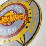 Vintage Hot Wheels Sign – Mattel Die Cast Toy Car Porcelain Gas Pump Sign - Image 11