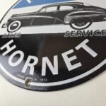 Vintage Hudson Automobiles Sign – Hornet Gas Service Station Porcelain Sign - Image 14