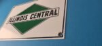 Vintage Illinois Central Sign – Railroad Porcelain Gas Pump Transportation Sign - Image 10
