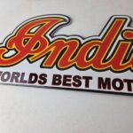 Vintage Indian Motorcycle Sign – 15 Inch Porcelain World's Best Gas Pump Sign - Image 3