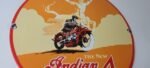 Vintage Indian Motorcycles Sign – Gas Pump Service Station Porcelain Sign - Image 6