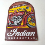 Vintage Indian Motorcycles Sign – Gas Service Station Biker Porcelain Sign - Image 15