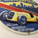 Vintage Indianapolis Speedway Sign – Porcelain Motor Racing Automobilia Sign - Image 11