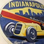 Vintage Indianapolis Speedway Sign – Porcelain Motor Racing Automobilia Sign - Image 6