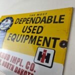 Vintage International Harvester Sign – Tractors Truck Service Gas Porcelain Sign - Image 12