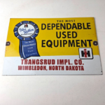 Vintage International Harvester Sign – Tractors Truck Service Gas Porcelain Sign - Image 15