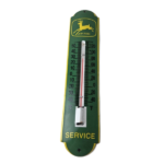 Vintage John Deere Sign – Service Guage Gas Pump Sign on Porcelain Thermometer