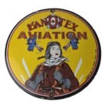 Vintage Kanotex Sign – Aviation Gas Pump Service Automobile Motor Sign
