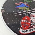 Vintage Kendall Motor Oil Sign – Skiing Winter Sport Ad Gas Porcelain Sign - Image 6