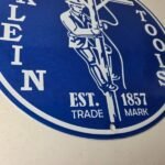 Vintage Klein Tools Porcelain Sign – Auto Mechanic Gas Service Shop Garage Sign - Image 11
