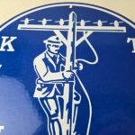 Vintage Klein Tools Porcelain Sign – Auto Mechanic Gas Service Shop Garage Sign - Image 3