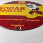 Vintage Kodak Camera Sign – Photos Manufacturer Mickey Gas Pump Porcelain Sign - Image 10